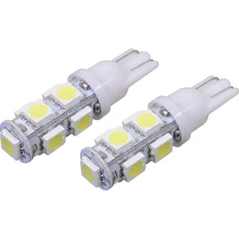 Povinná bezpečnostní výbava COMPASS 9 SUPER LED 12V T10 bílá 2ks