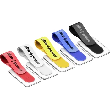 kabelová chránička AlzaPower VelcroStrap+ with Tag 10pcs mix