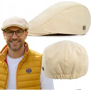 Čepice Pako Jeans kšiltovka muž béžová, univerzální velikost