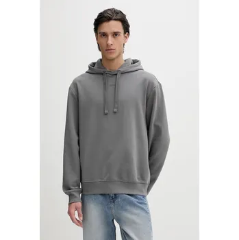 Pánská mikina Bavlněná mikina HUGO 50486478 šedá 90A, vel. M