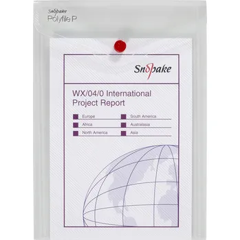 Kancelář SNOPAKE Polyfile s drukem P, A5, čiré - balení 5 ks