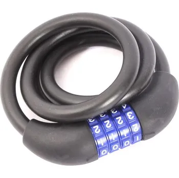 Visací zámek PRISM Spirálový kabelový zámek PRISM 4 FIX NO SIZE MODRÁ|ČERNÁ