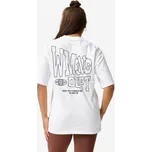 DOMYOS Dámské sportovní tričko oversize XL BÍLÁ