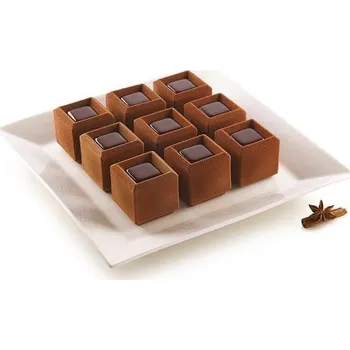 Nádoba na pečení Silikomart Silikonová pečicí forma na mini dezertu Silikomart Mosaico 9ks