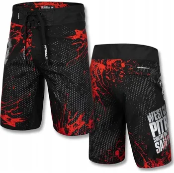 Pánské kraťasy Pánské sportovní kraťasy Pitbull nad kolena, velikost Blood Dog, velikost L
