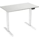 AlzaErgo Table ET1 NewGen bílý + deska 120×80 cm lamino bílý dub