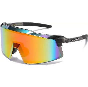 Sluneční brýle Xloop SHIELD WRAP sportovní sluneční brýle Leo Oranžové