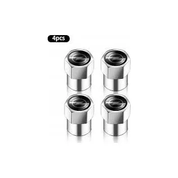 Tuning MJakes krytky ventilků hranaté stříbrné pro vozy OPEL