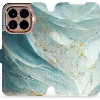 Mobiwear Flip pouzdro pro Xiaomi 15T Pro zelenkavý mramor