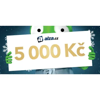Dárkový potravinový koš Vánoční dárkový poukaz Alza.cz na nákup zboží v hodnotě 5000 Kč