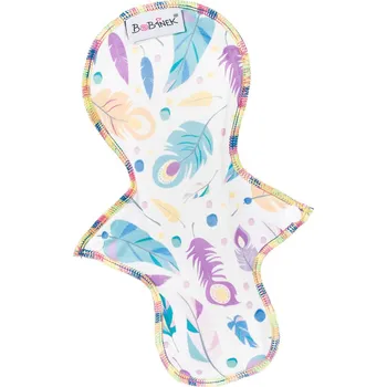 Menstruační vložka Bobánek Látková vložka pro ženy, barevná pírka