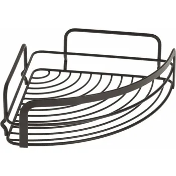 Drátěná police Metaltex ORIGIN LAVA Police 20 × 20 cm závěsná rohová černá