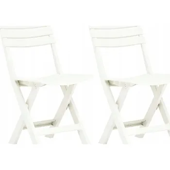 Zahradní židle VidaXL plast bílá