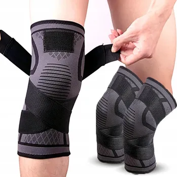 Prodyšný bezešvý návlek na koleno XL, vícebarevný