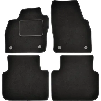 Autodoplněk ACI ŠKODA SCALA 19- textilní koberečky černé EXCLUSIVE (sada 4 ks)