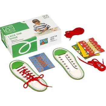 Dřevěná hračka Eduplay Dřevěné provlékací boty