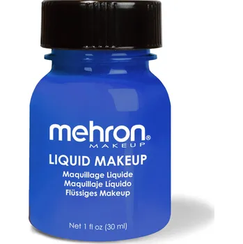 Make-up Mehron Tekutý make-up na tělo a obličej - Modrá - 30 ml (1 oz.) - Baleno na kartě