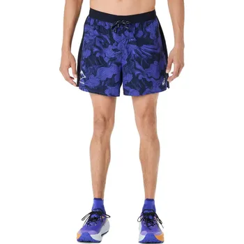 Asics Fujitrail All Over Print 5In Short M 2011D526400 - midnight/cobalt burst/cream XS