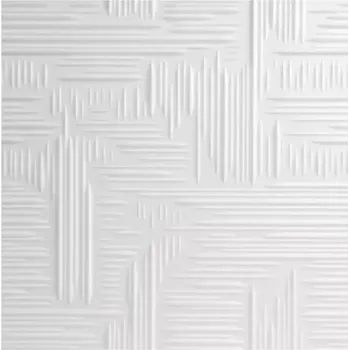 Kazetový podhled Ražená stropní deska Norma 1 m2 50 x 50 x 1 cm bílá