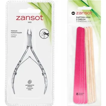 Zansot Kleštičky na nehtovou kůžičku + pilník na nehty 8 ks