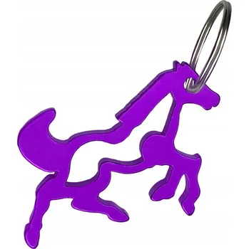 Přívěsek Přívěsek YORK s otvírákem na lahve HORSE fialová