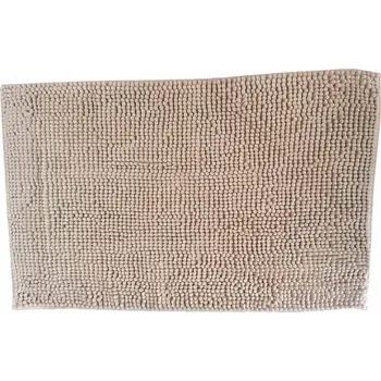 Protiskluzová podložka DuraHome Koupelnová předložka Chenill, 50 × 80cm, béžová