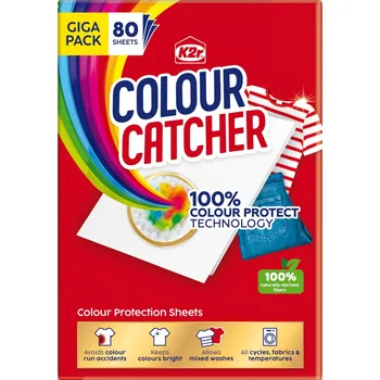 Odstraňovač skvrn K2R Colour Catcher ubrousky na praní 80 ks