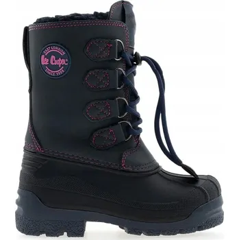 Dívčí sněhule Vysoké Teplé Dětské Sněhule Se Stahováním Modré Lee Cooper LCJ-24-44-2843K 31