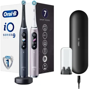 Elektrický zubní kartáček Elektrický Zubní Kartáček Oral-B iO 9 Duo Black Rose Magnetický Dvojbalení