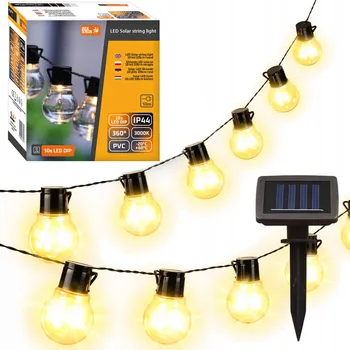 Venkovní osvětlení Girlanda Masterled 335 cm solární