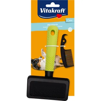 Péče o srst a drápky Vitakraft Kartáč s hřebínkem hrubá srst