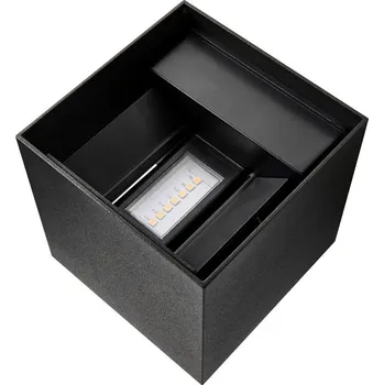 Žárovka NORDLUX Venkovní nástěnné světlo Milda Kubi IP44, černé