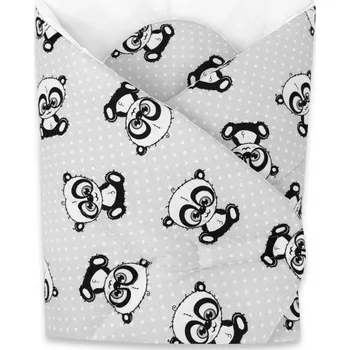 Zavinovačka COSING Sleeplease Pandy Tečky šedá