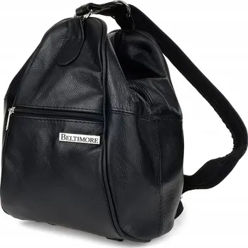 Kabelka Černý Dámský Kožený Batoh Kabelka 2v1 Beltimore 019