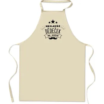 Kuchyňská zástěra Zástěra nejlepší dědeček knír