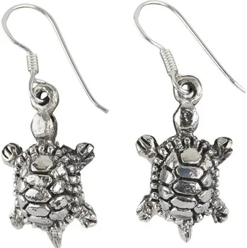 Náušnice Oriental stříbrné visací náušnice Želvy