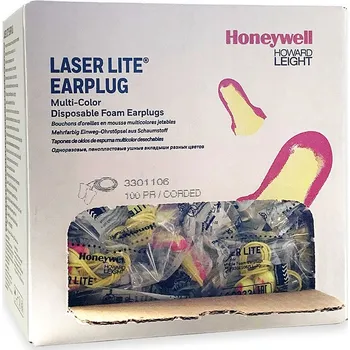 Chránič sluchu Howard Leight Laser Lite® se šňůrkou - 100 párů Špunty do uší