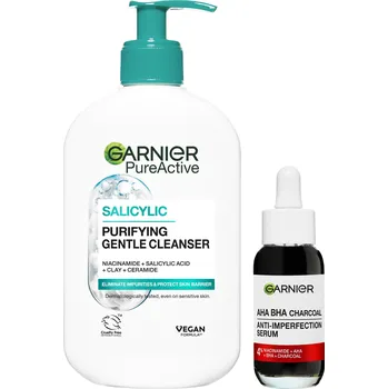 GARNIER PureActive Serum a Cleanser Set 280 ml