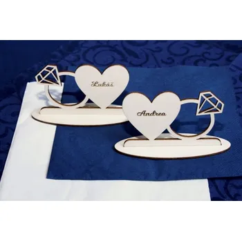 Svatební dekorace Svatební jmenovky prsten