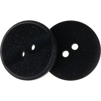 Knoflík Knoflíky Žirovnice Knoflík 2,3 cm černý s vroubky, 349894G, sada 3 ks