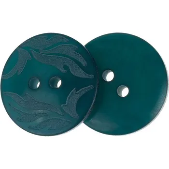 Knoflík Knoflíky Žirovnice Knoflík 2 cm zelený s lupínky 401812 sada 3 ks