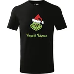 Vánoční dětské tričko Grinch Barva: Černá, Velikost: 6