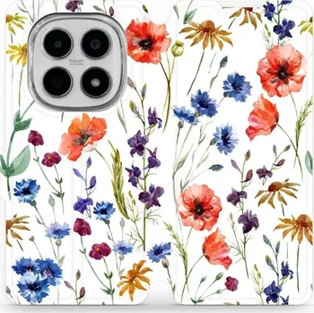 Mobiwear Flip pouzdro pro Xiaomi Redmi Note 15 5G kvítí