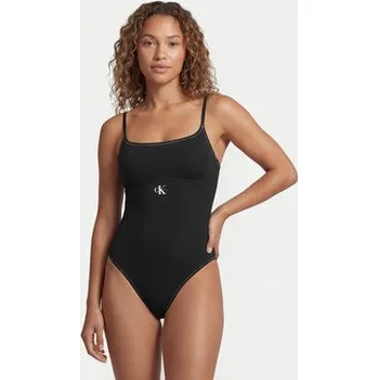 Dámské plavky Calvin Klein Swimwear Jednodílné plavky LV00Q61217 Černá XS