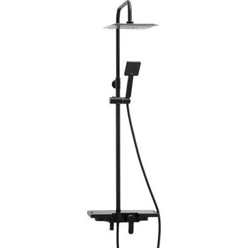 Sprchový set DuraHome Saguaro sprchový set, hlavice děšťová, černý