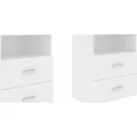 SHUMEE Noční stolky 2 ks bílé 50 × 32 × 60 cm, 803273