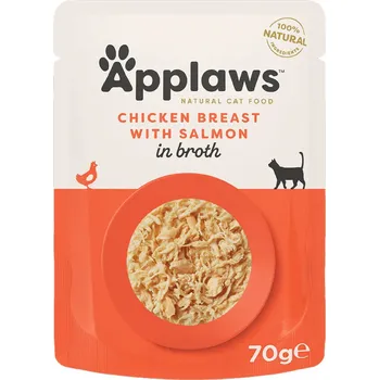 Applaws kapsička Cat Kuřecí prsa s lososem 70 g