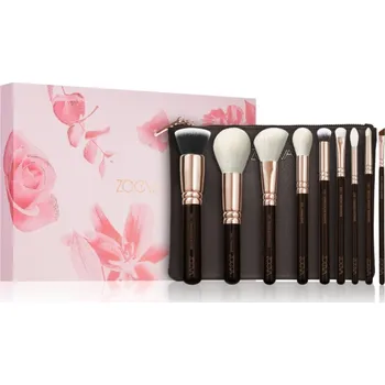 Kosmetický štětec ZOEVA The Complete Brush Set štětec na make-up 1 ks + štětec na rozjasňovač 1 ks + štětec na kontury a tvářenku 1 ks + štětec na oční stíny 1 ks + štětec na aplikaci očních stínů 1 ks + zkosený štětec na oční linku 1 ks + štětec na pudr 1 ks + štětec na a
