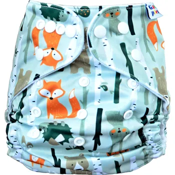 Plenkové kalhoty GaGa's Látková plena All in One Forest