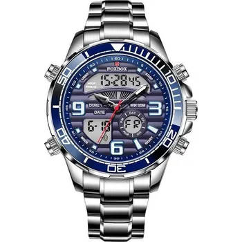 Hodinky Lige Man digitální steel FB 0007-2 modré